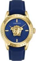 Versace Blue and Gold V-Code Restyling Watch