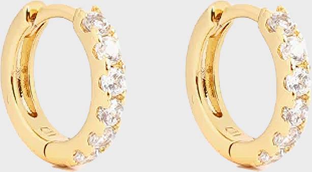 Mini Hoop - Guld/Vit