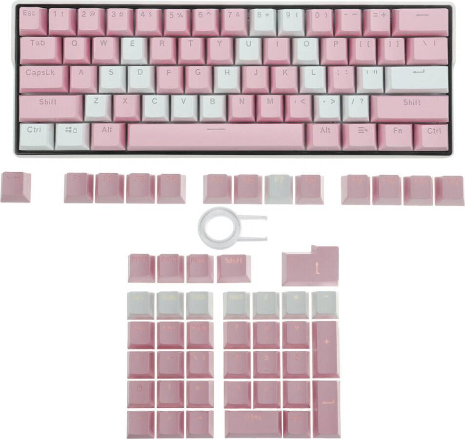 Greenzech & 111 Keys Color Matching Keycap Set OEM Profile ABS Translucent Keycaps for Mechanical Keyboards