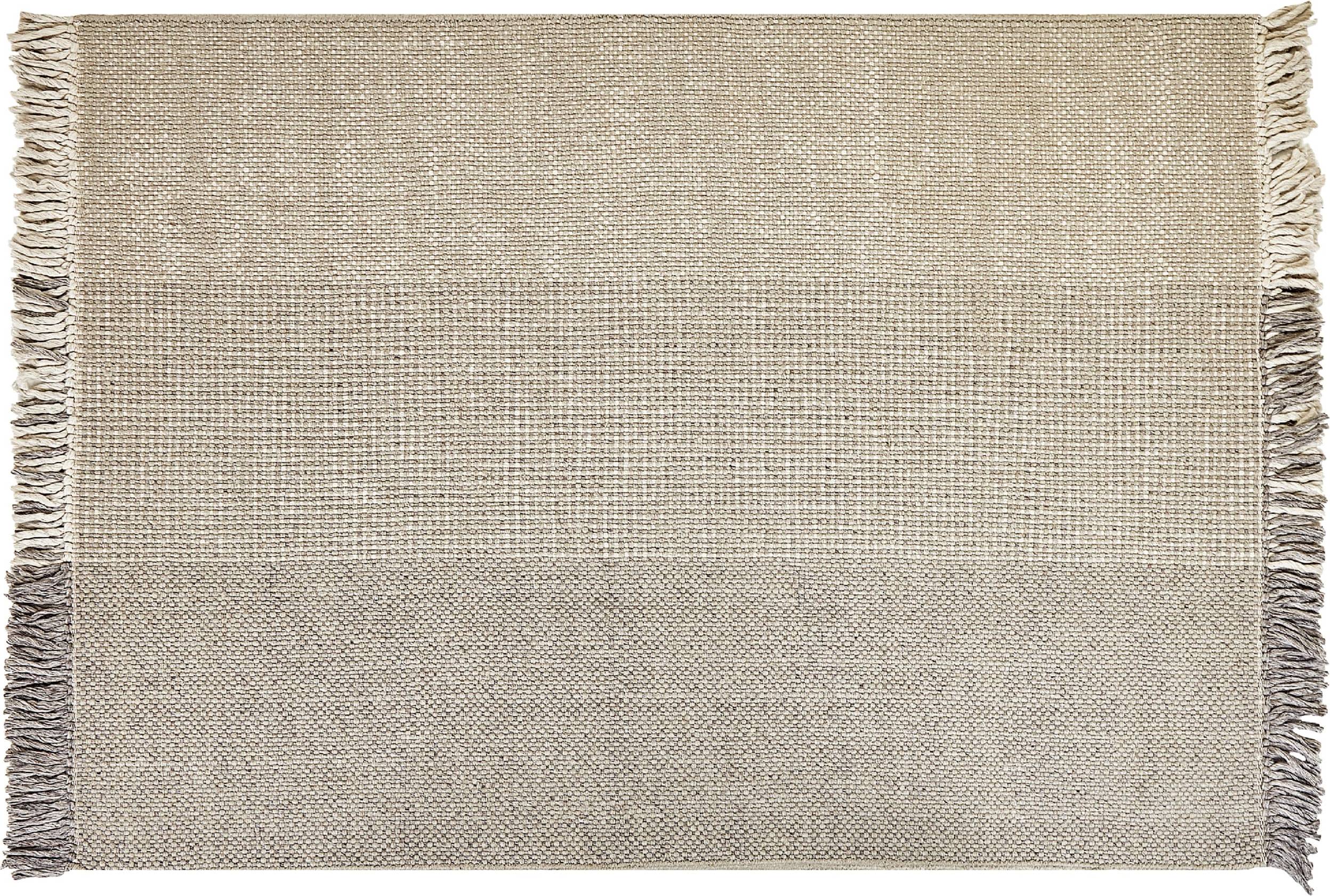 Beliani Wool Rug Grey cm