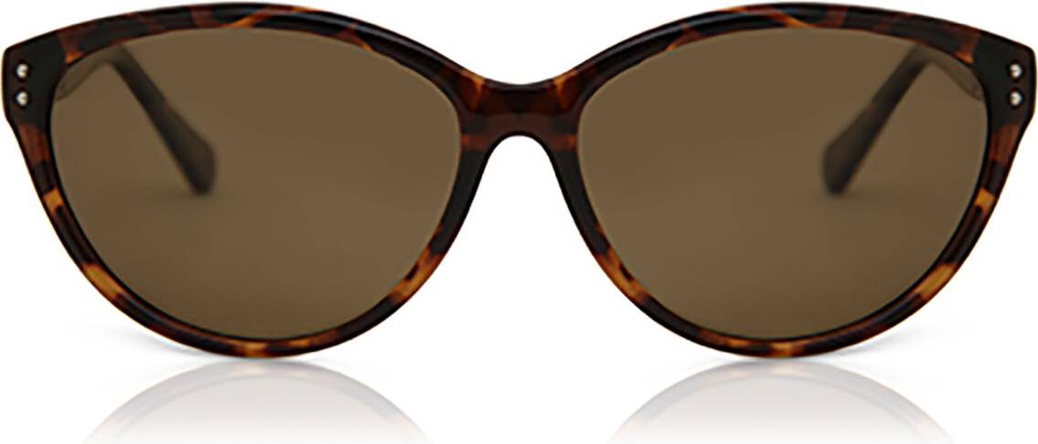SmartBuy Collection Full Rim Plastic Cat Eye Sunglasses - Tortoiseshell
