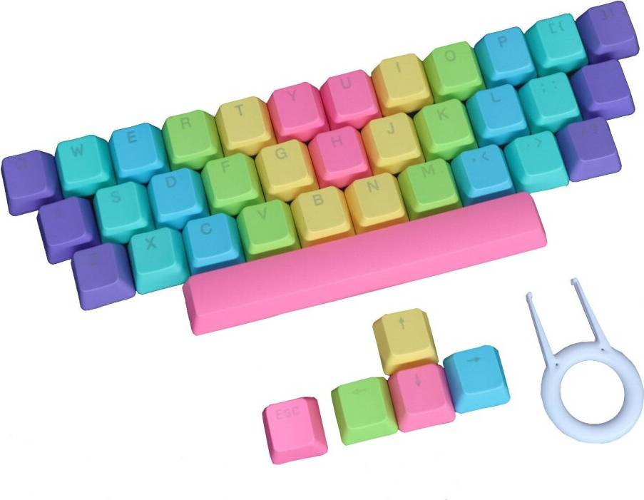 Keys Rainbow Color PBT Keycap Profile Sublimation
