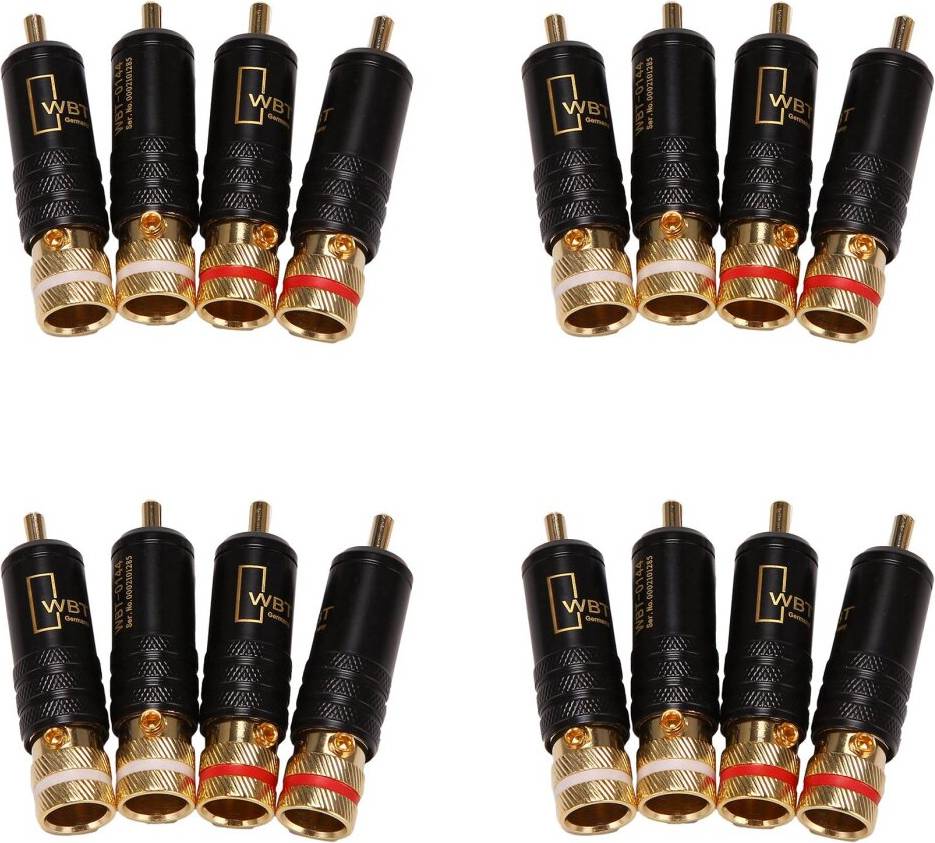 Tlily 16Pcs Rca Locking Video Connectors