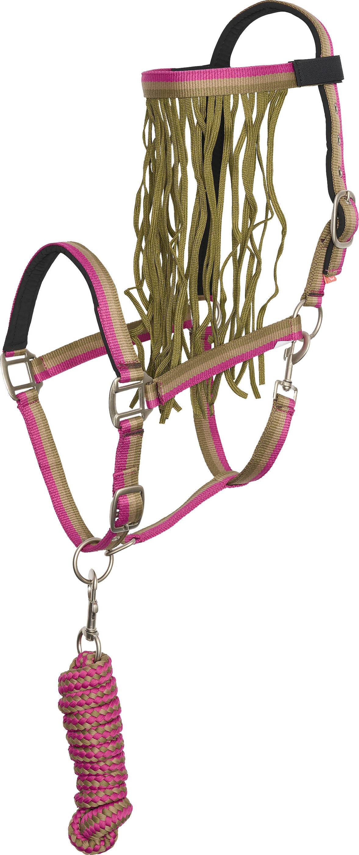 Imperial Riding Nylon Halter And Lead Rope Set Fly Browband - Vert