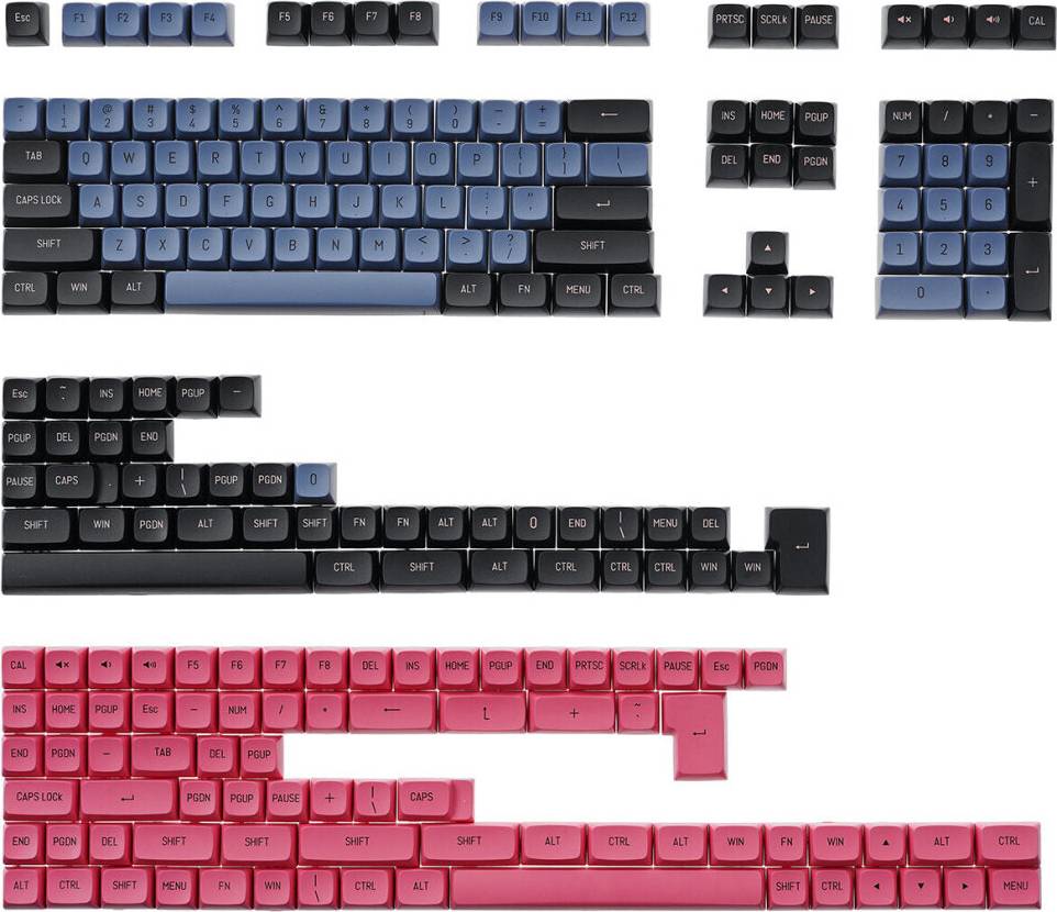 Greenzech 226 Keys Keycap Set Double Color Injection CSA Profile