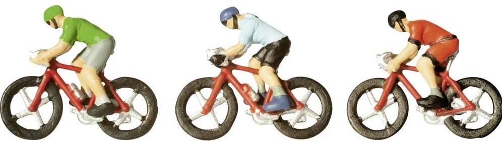 Noch N Racing Cyclist Painted Figure Set