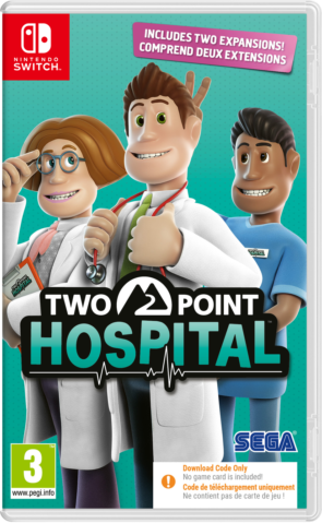 Two Point Hospital Nintendo Switch Code in a Box
