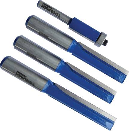 Toolpak TCT Worktop Router Cutter Bit Set 4-Piece