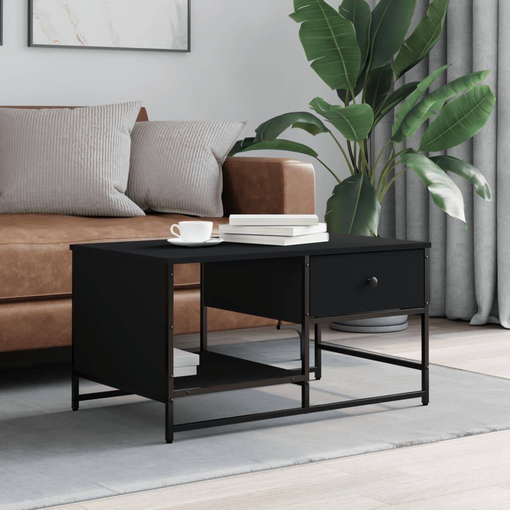 vidaXL black Tea Engineered Coffee Table