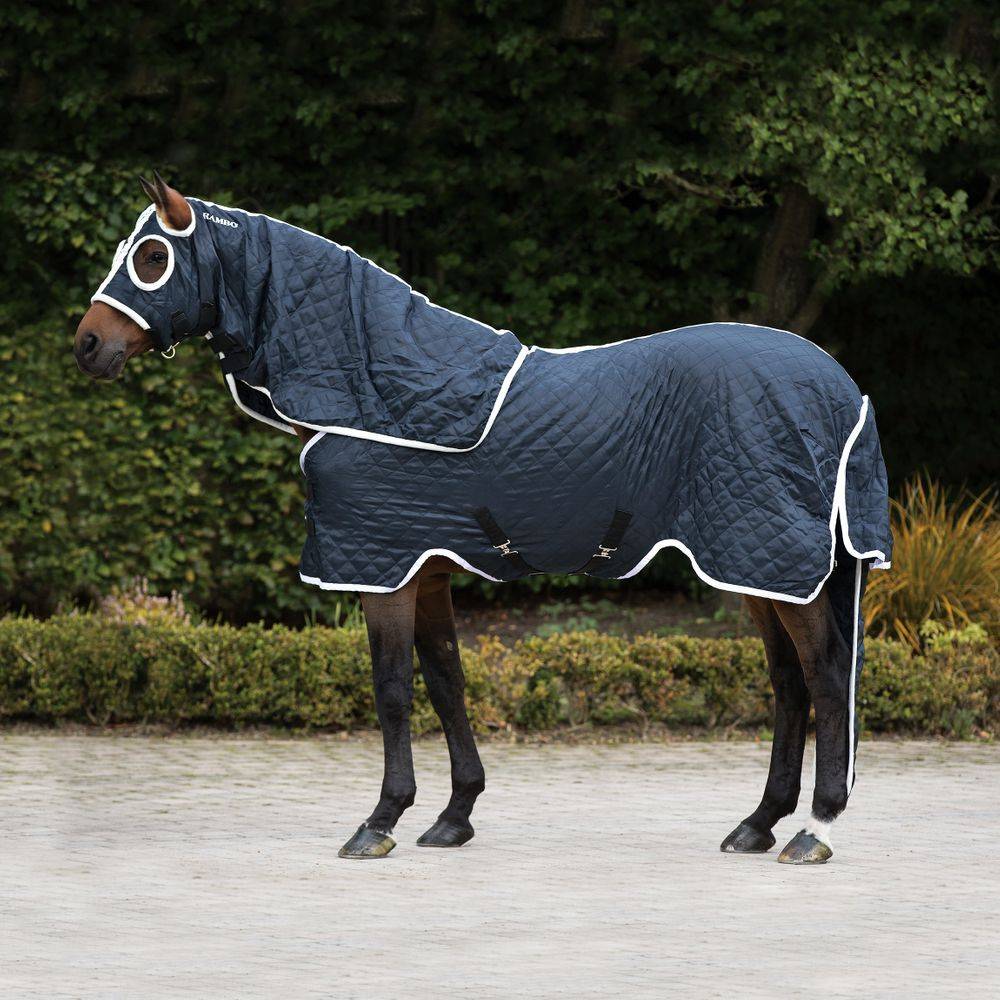 Horseware Rambo Show Set Rug 99 - Marineblå/Hvid