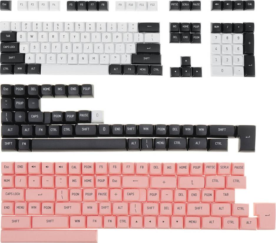 Greenzech 226 Keys Keycap Set Double Color Injection CSA Profile
