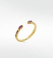Veto Open Stackable Ring- Yellow Sapphire