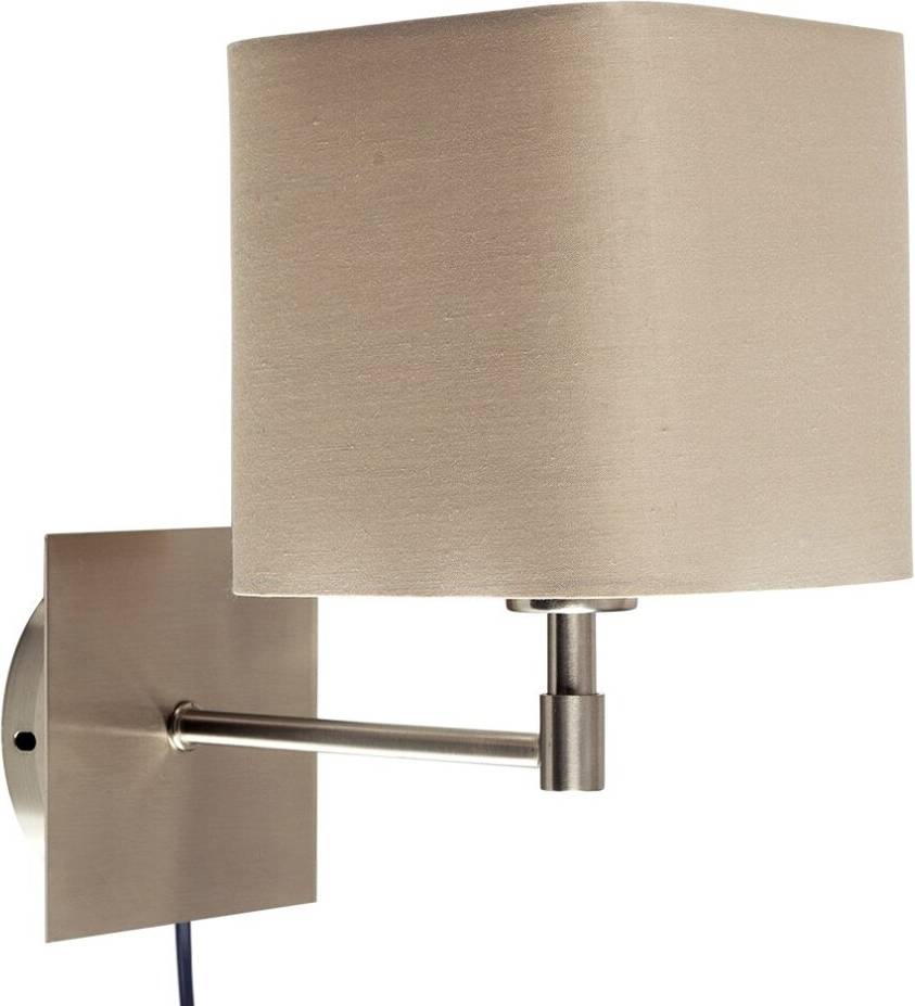 ValueLights Sheldon Brushed Plug In Wall light