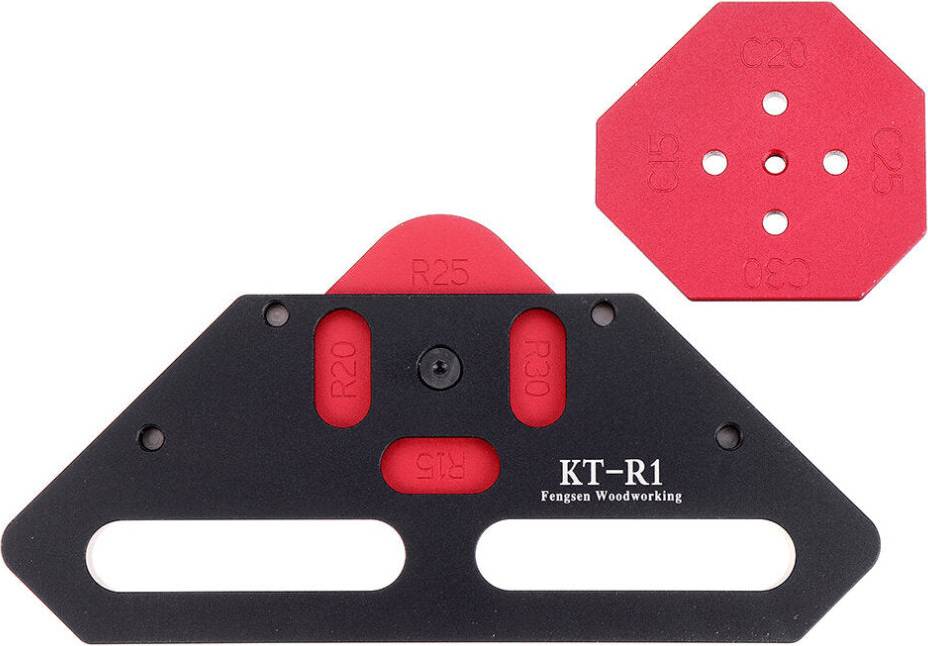 GZUK Quick Change Wood Panel Radius R15/R20/R25/R30/C15/C20/C25/C30 Quick-Jig Router Table Bits Jig Aluminum Alloy Corner Template Woodworking Tool