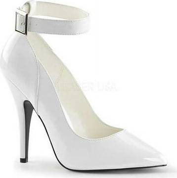 Pleaser Womens Pumps SEDUCE-431 Wht Pat