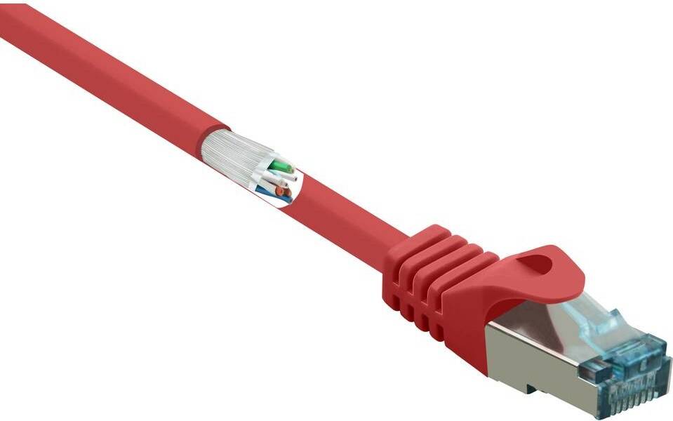 Renkforce RJ45 Network Cable Patch Cable CAT 6A 0.2m