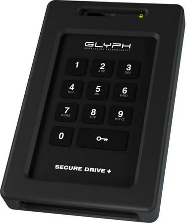 Glyph SecureDrive+ Encrypted SSD Drive with Keypad
