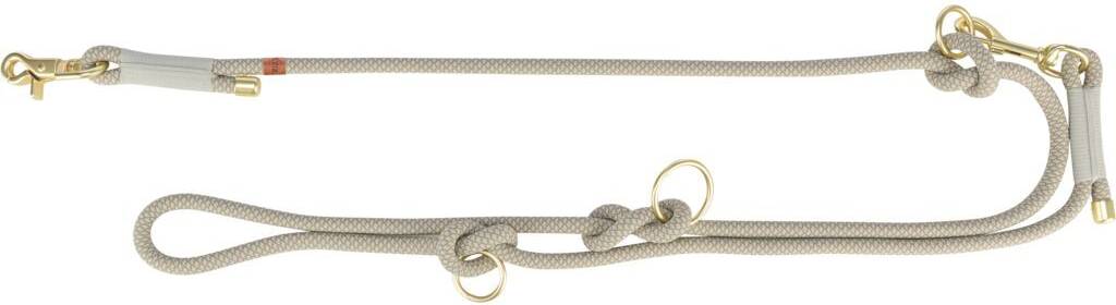 Trixie Adjustable Dog Leash Soft Rope Gris
