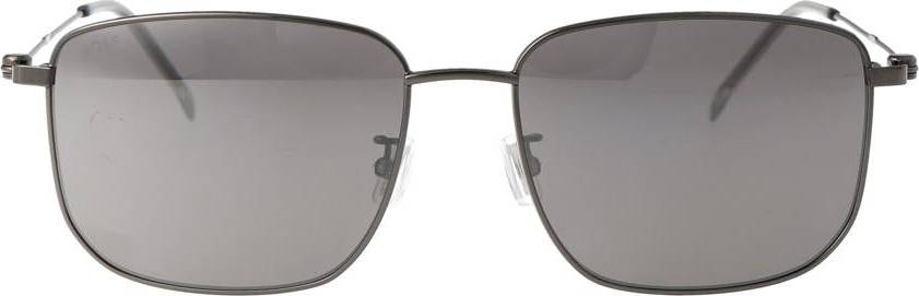 BOSS Metal Ruthenium Grey Squared Sunglasses - Metal Ruthenium Grey