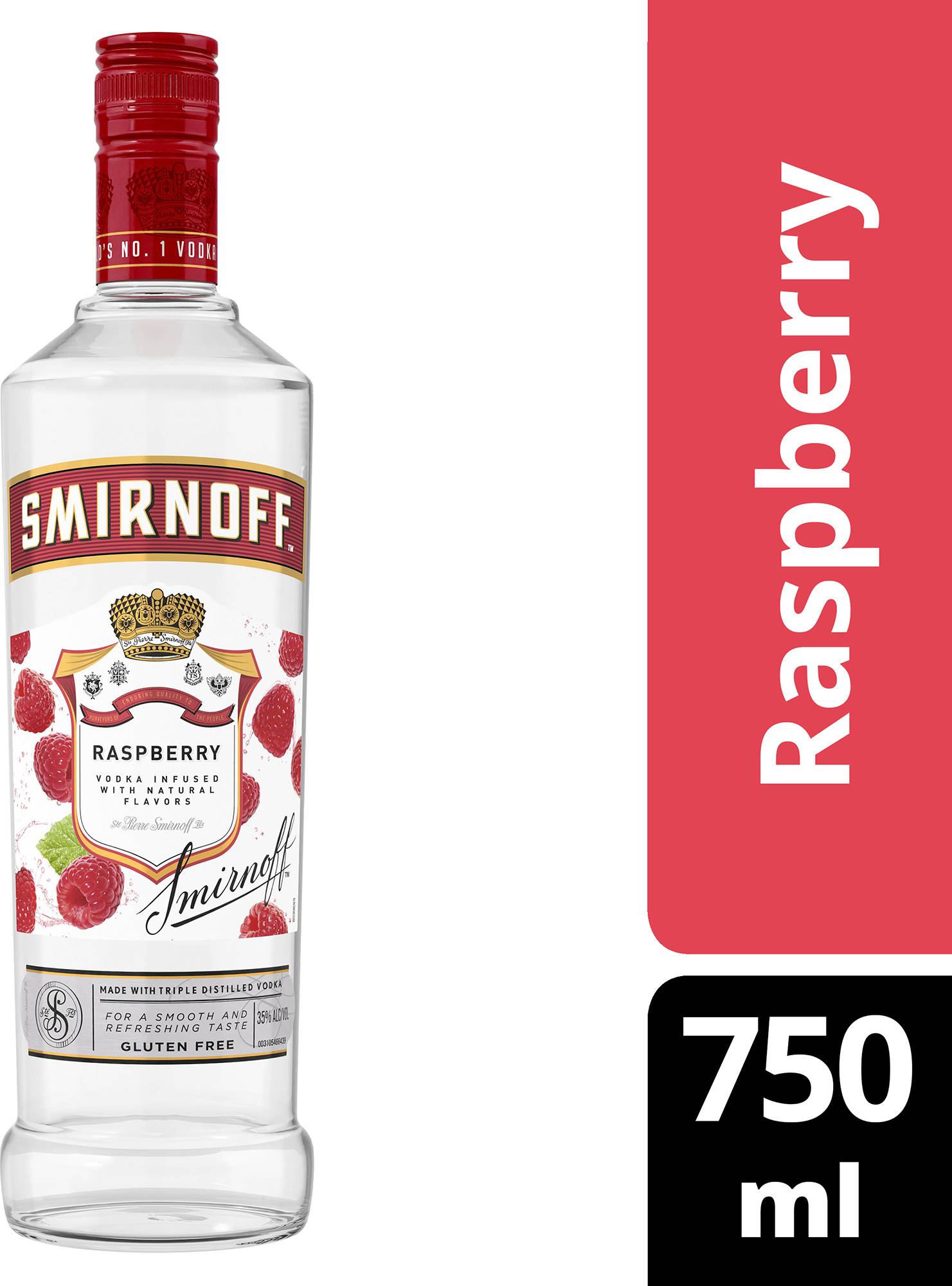 Smirnoff vodka Smirnoff Raspberry Vodka 75 cl