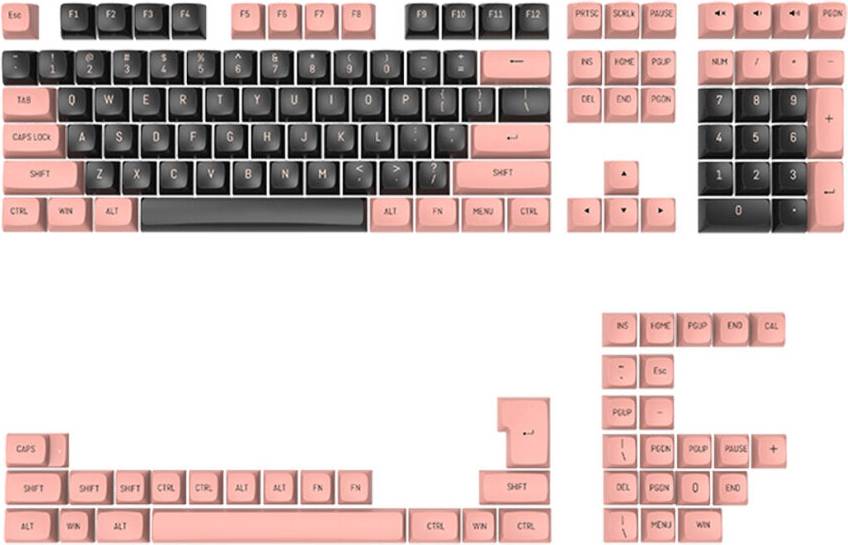 Greenzech 148 Keys Mechanical Keyboard PBT Double Color Injection Keycap