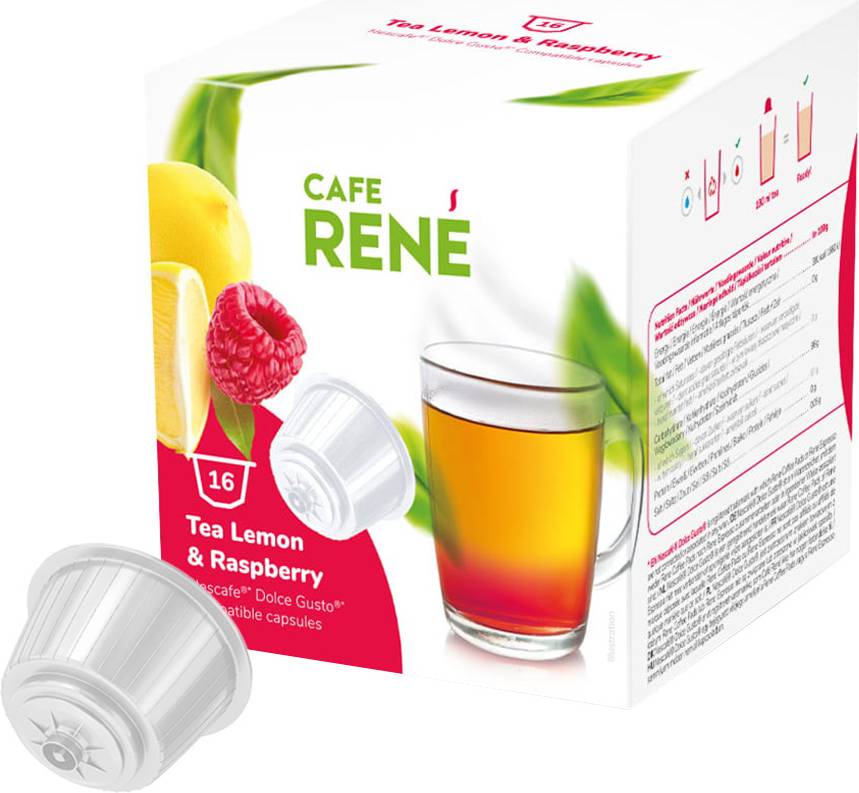 Café René Lemon & Raspberry Tea Gusto.
