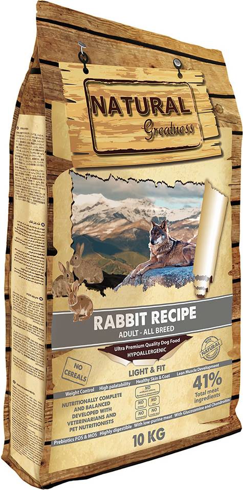 Natural Greatness Greatness Light Rabbit hundfoder 10kg