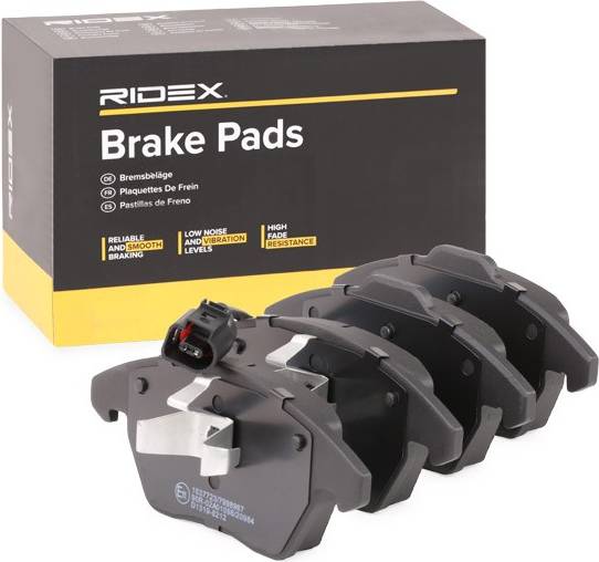 Ridex Brake Pad Set Front Axle With Wear Sensor