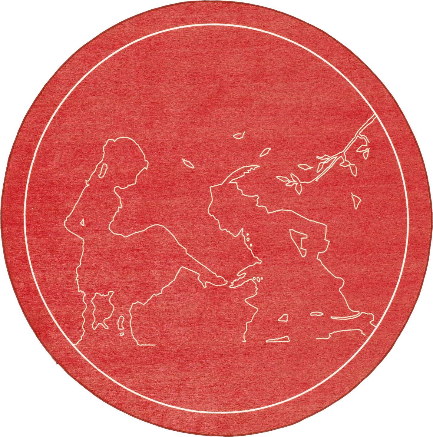 XXXlutz Flat Weave Red Rug Rectangular 80 x 150 cm