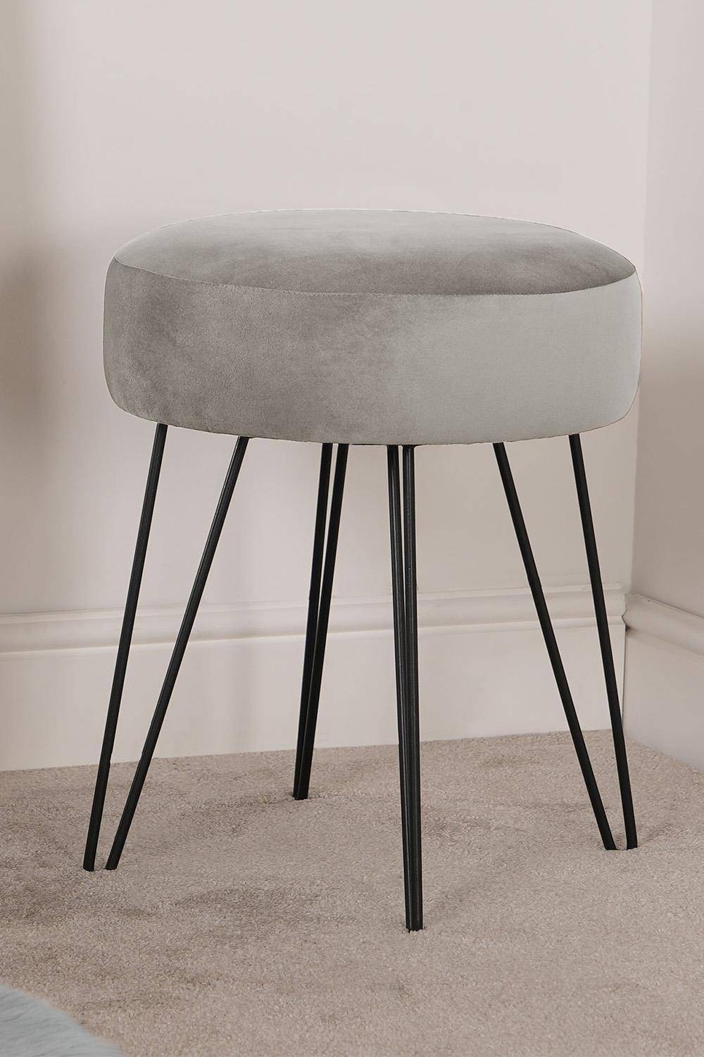 OHS Matte Velvet Seating Stool