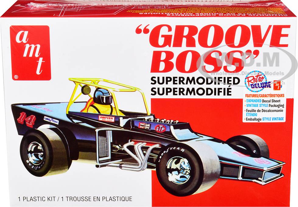 Amt Skill 2 Model Kit "Groove Boss" Supermodified Racer 1/25 Scale Model