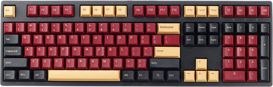 Greenzech Black/Red 166 Keys Color Matching Keycap Profile