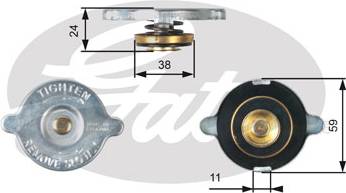 Gates RC107 Radiator Cap