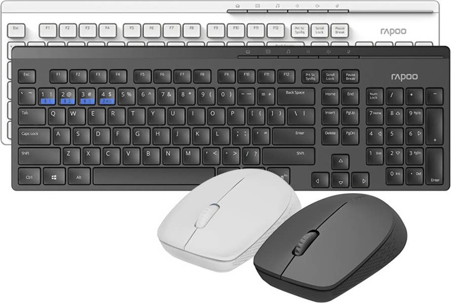 Rapoo 8100M Multi Mode Wireless Keyboard & Mouse Set 3.0