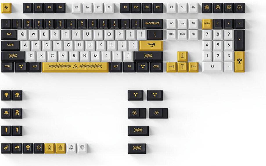 Greenzech Keys Game PBT Keycap Set Cherry Profile Five-sided Sublimation Custom Keyboards
