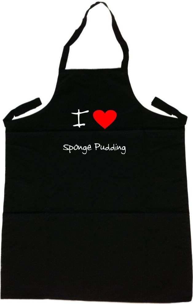 TeeTreeDesigns I Love Heart Sponge Pudding Apron