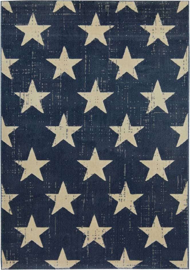 Homemaker Creation Star Navy Rug Blue cm