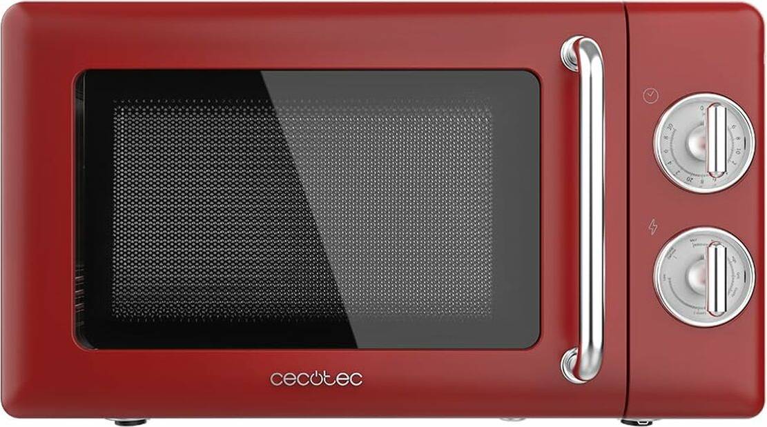 Cecotec micro Cecotec ProClean 3110 Rétro Avec Grill 20L 700W Rouge Rouge, Blanc