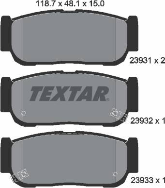 Textar Brake Pad Set
