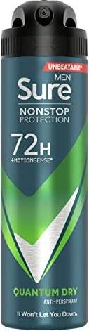 Sure Men Quantum Dry Nonstop Protection MotionSense technology