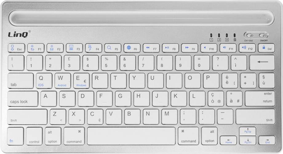 LINQ QWERTY Wireless Keyboard White Compatible