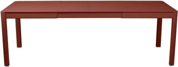 Fermob Ribambelle Table With 2 Extensions Red Ochre 2 Utdragsskivor