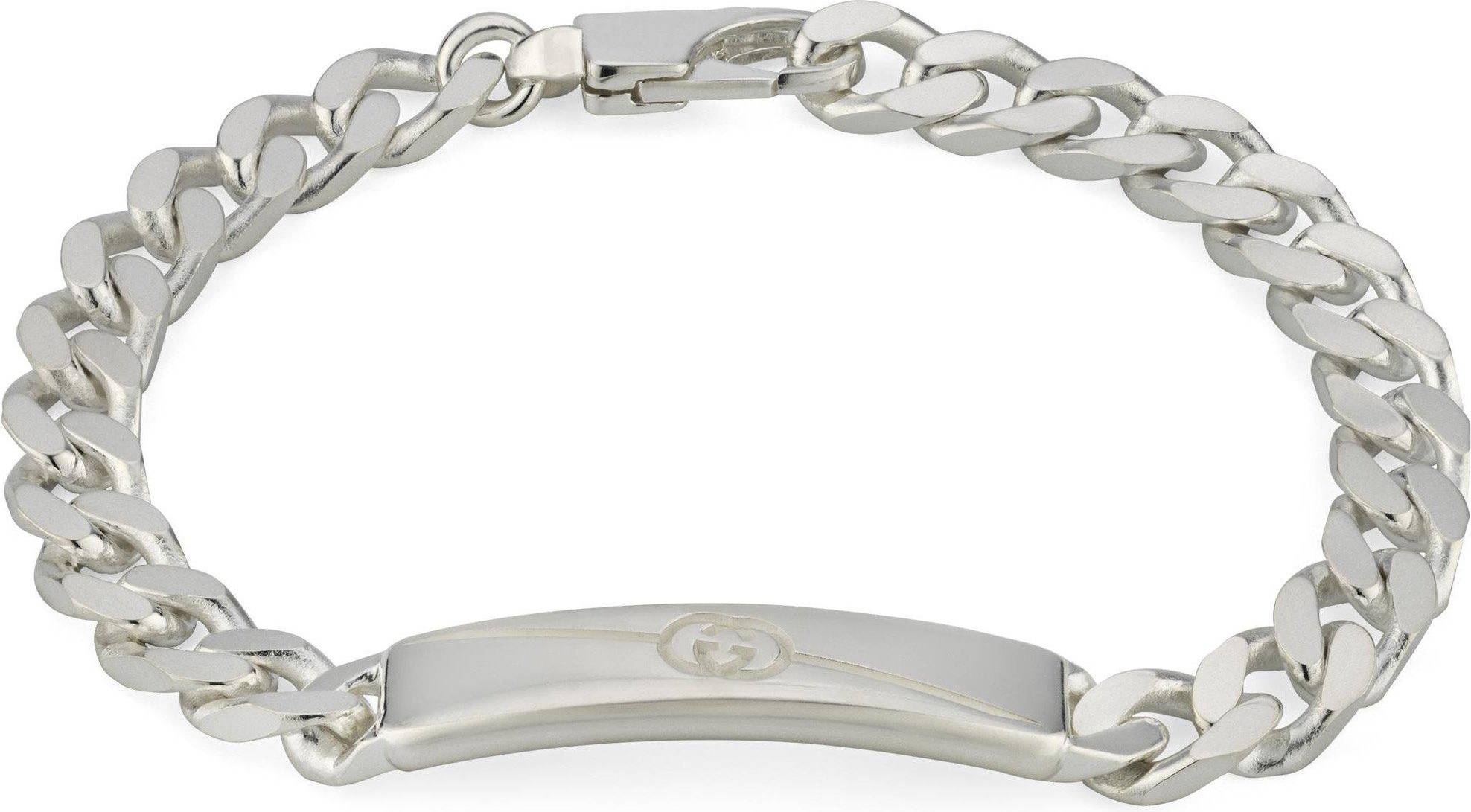 Gucci Interlocking Silver Bracelet