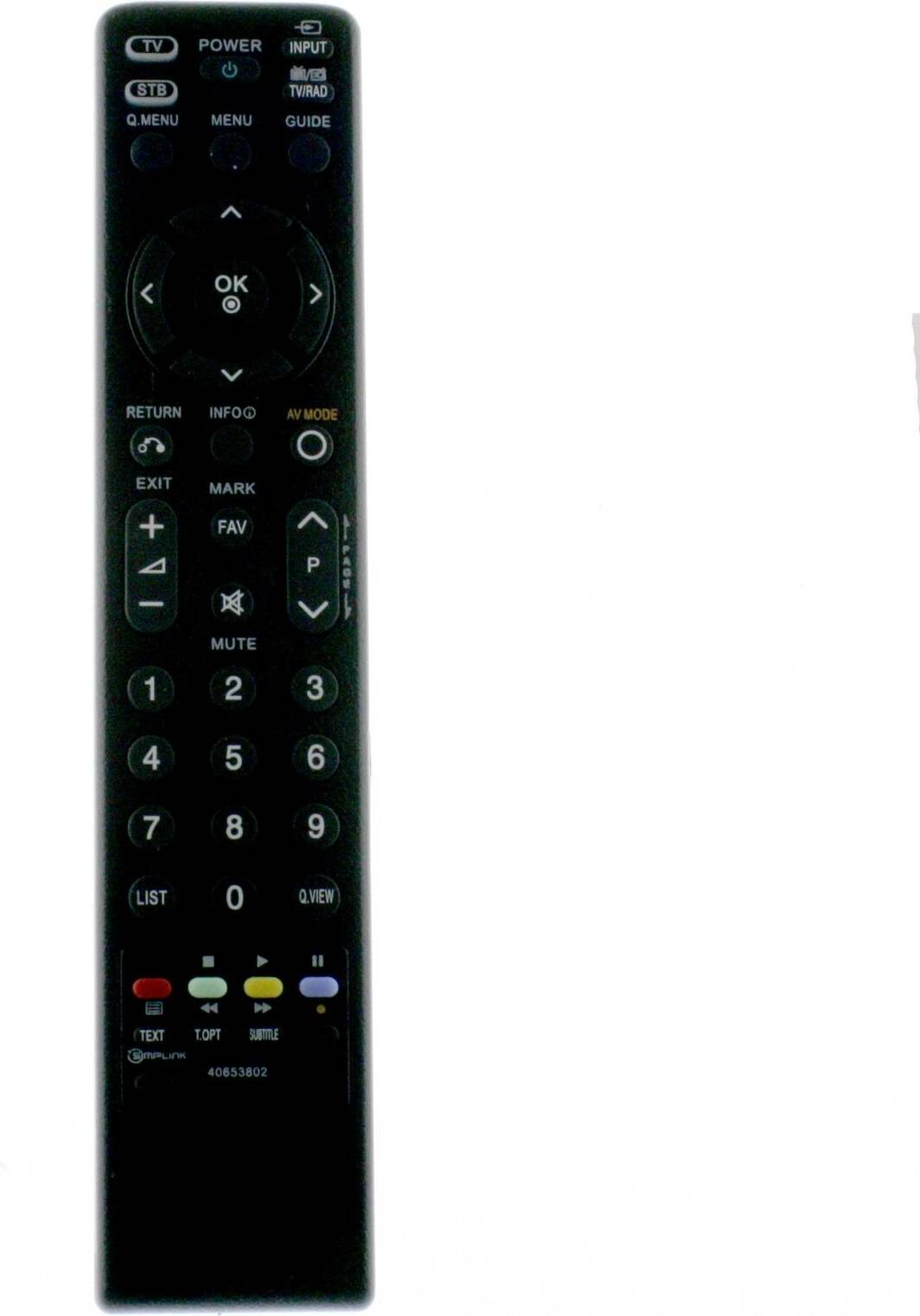 Telecomando Di Ricambio MKJ40653802