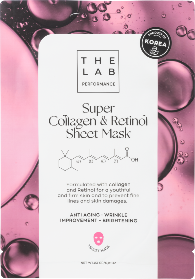 The Lab Performance Collagen & Retinol Sheet Mask