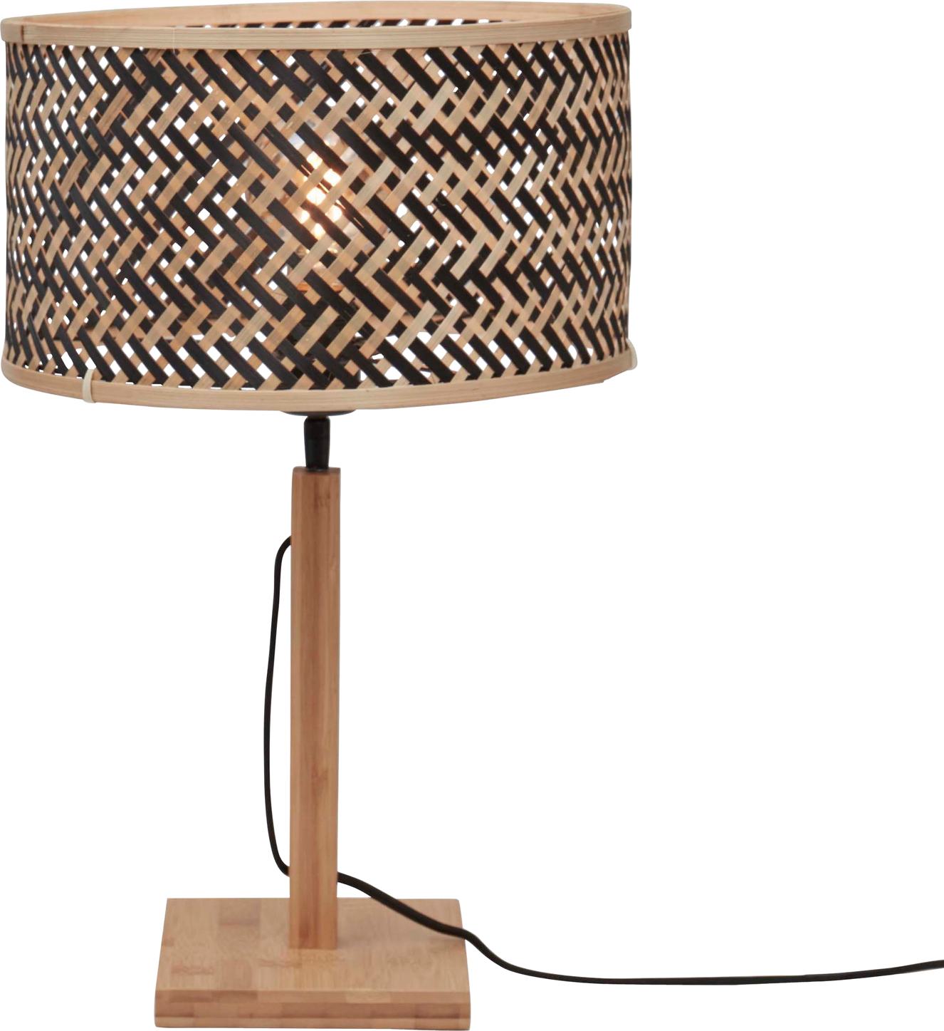 Good & Mojo Java Standerfod Natur/Sort Bordlampe