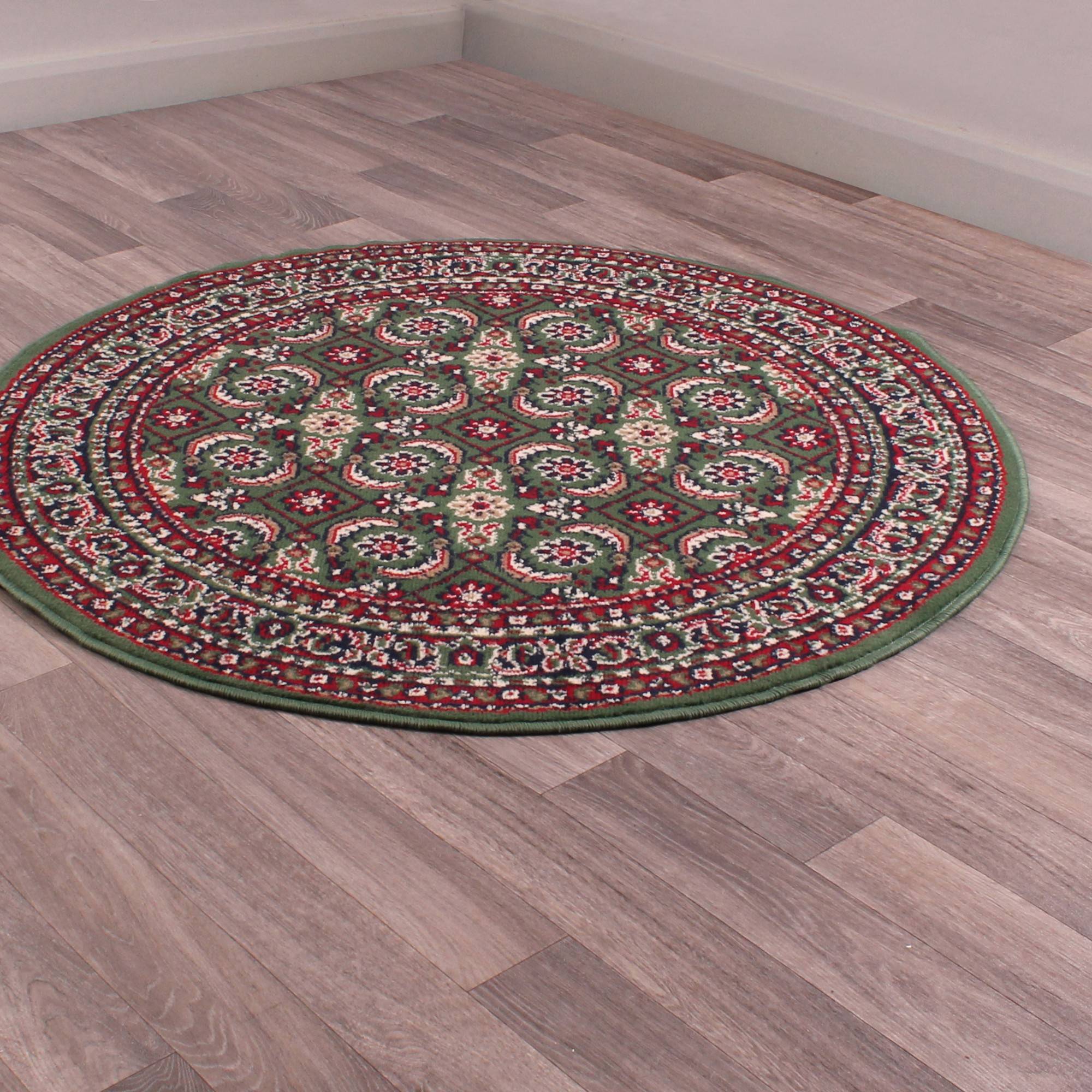 B&Q Esta Circluar Rugs in Rugstyle Green