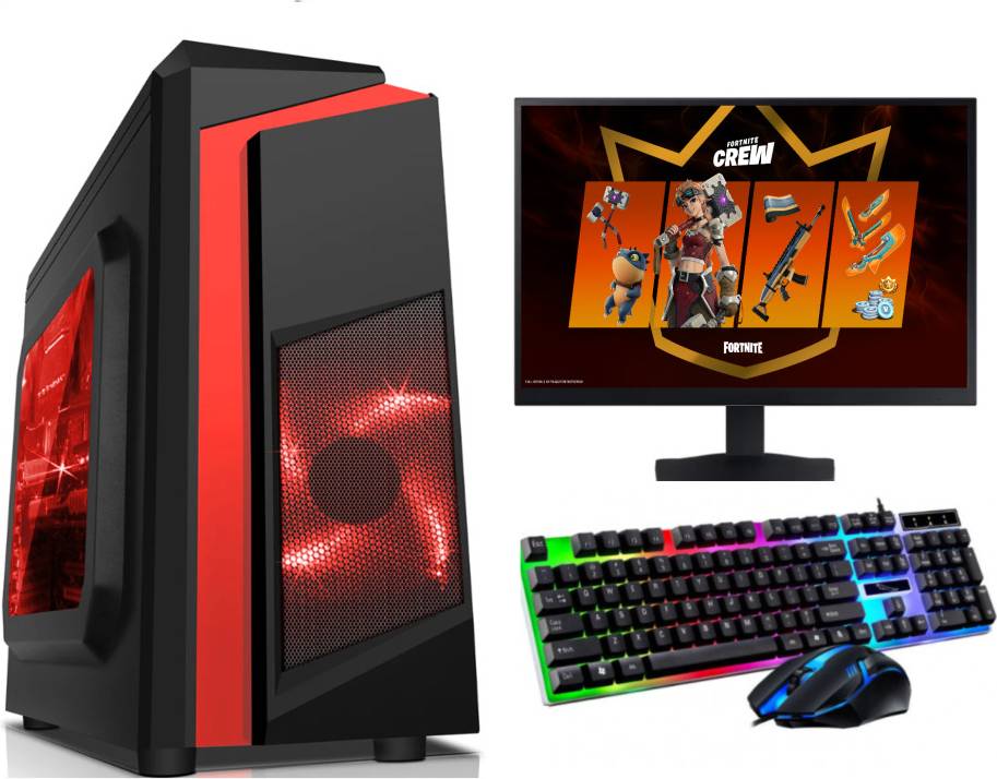 FCS Gaming PC Computer Bundle Quad Core 1TB