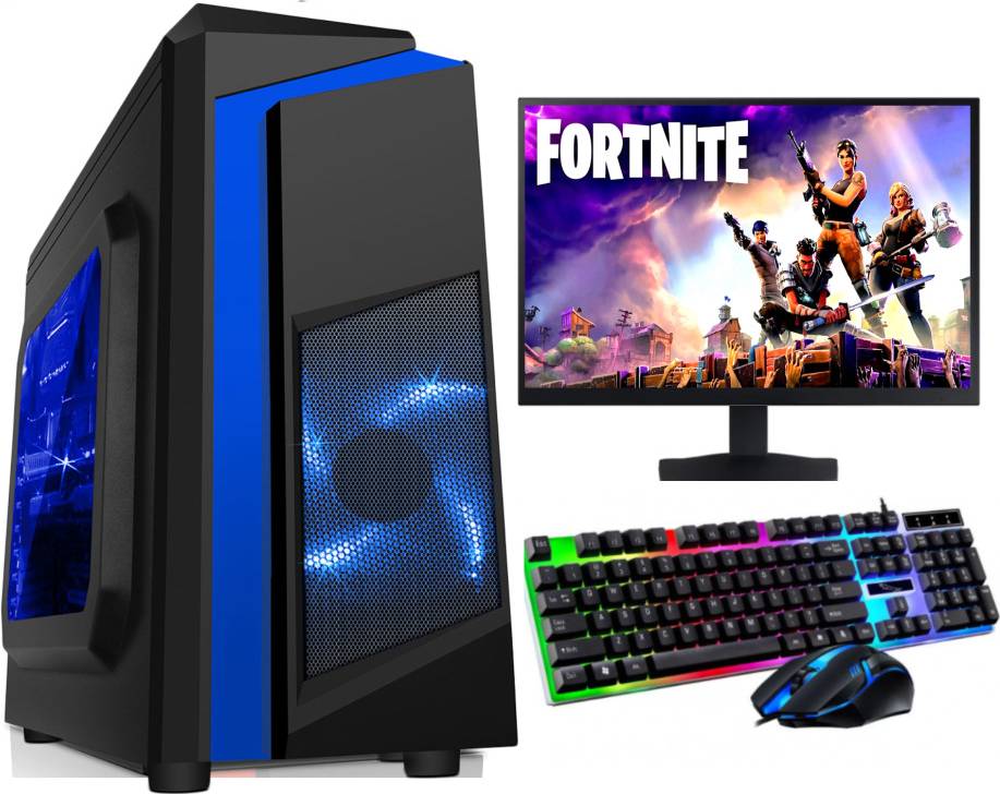 FCS Gaming PC Computer Bundle Quad Core 1TB