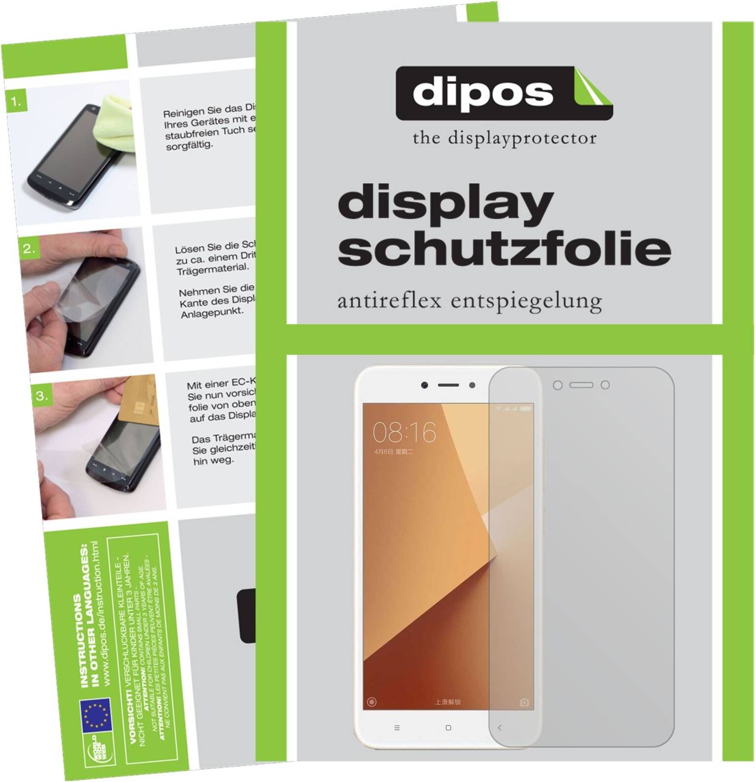 Dipos 6x Screen Protector Redmi Note 5a